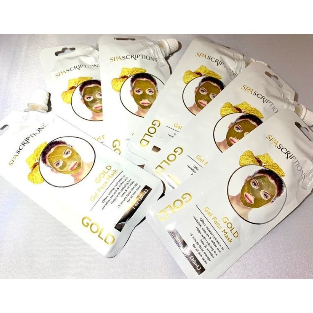 Spascriptions Gold Gel Face Mask Bundle